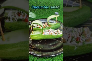 #cucumber swan salad #veg salad #salad recipe#healthy breakfast recipe #weightloss recipe
