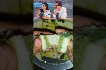 Bharti Singh's & Haarsh Limbachiyaa Favourite White Dhokla Recipe.#gujratidhokla #shorts #healthy