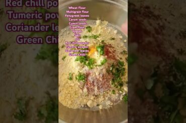 Methi Thepla (Fenugreek leaves) recipe #shorts #fenugreek #healthy #video #cooking #snacks