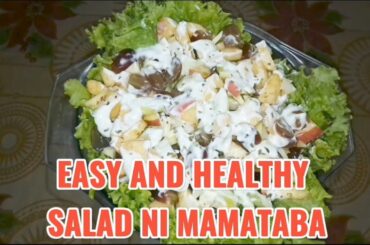 Vlog#639 | EASY AND HEALTHY SALAD NI MAMATABA #easysalad #healthyfood