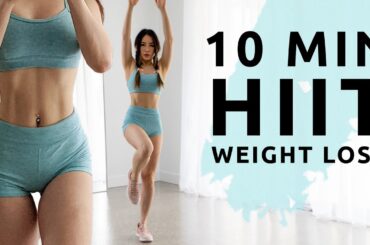 10 Min HIIT to burn calories | Standing Full Body Workout - No Equipment