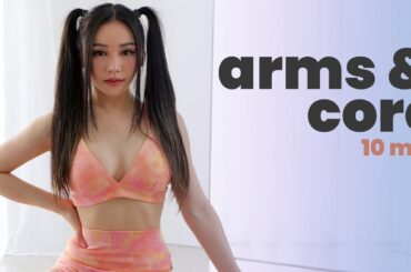 Core & Arms Workout - 10 Min Beginner Friendly