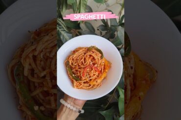 Healthy Spaghetti | No Onion No Garlic Recipe | No Maida Spaghetti @letsblinkit #asmr #shorts #yt