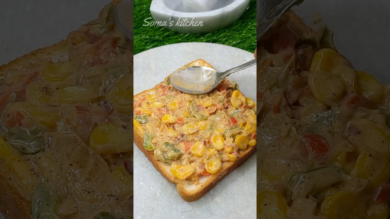 Corn mayo sandwich recipe #shorts #ytshorts #somaskitchen #food #sandwich Corn mayo sandwich recipe #shorts #ytshorts #somaskitchen #food #sandwich