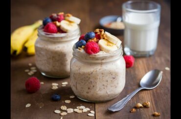 Nutritious High-Protein Overnight Oats Recipe - Healthy vegetarian breakfast ideas
