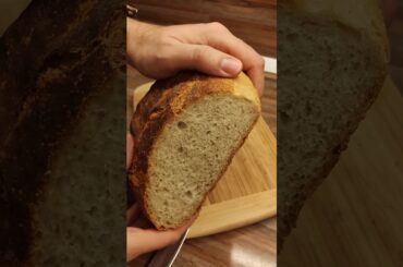 Homemade sourdough bread cutting 1#sourdoughlove