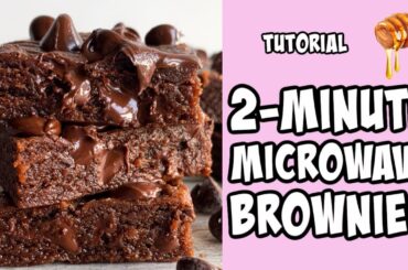 2-Minute Microwave Brownies! tutorial #Shorts