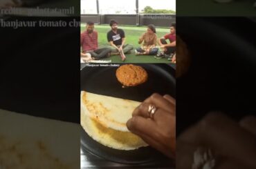 Thanjavur Tomato Chutney & Egg Dosa Recipe Morning healthy breakfast ideas #food #shortsfeed #dosa