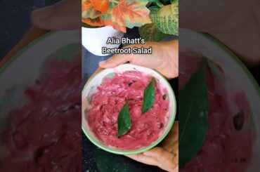 Alia Bhatt's favourite Beetroot Salad | Beetroot Raita | Healthy Salad #shorts #salad