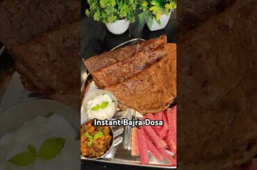 Instant Bajra Dosa Recipe | Healthy Breakfast | Crispy Millet Dosa for Weight Loss & Diabetes #diet