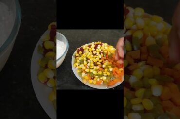 Healthy Salad Recipe || Steamed Veggie Salad Recipe || Salad Recipes #healthyrecipes #ytshorts