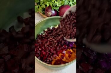 #salad #beetrootsalad #beetrootrecipe #beanbeetrootsalad#healthysalad
