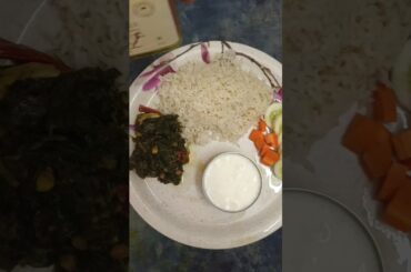 @Healthy Lunch Plate Palak fry#Shorts#RS Kitchen.