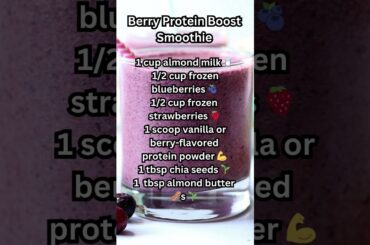 Easily Make The BEST Berry Protein Boost Smoothie At Home