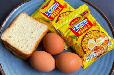 5 Minutes Evening Snacks Recipe! Crispy & Tasty Bread Snacks. Maggi Puff Recipe. Maggi Recipe!