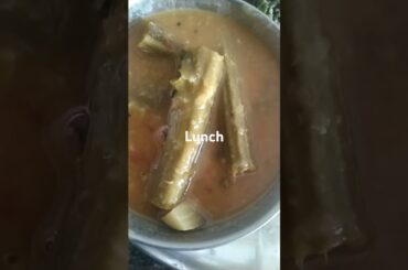Lunch#rice,keerai poriyal, sambar#healthy #food #cooking #shorts tamil
