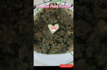 Healthy Iron Rich Palak Paratha recipe #gym #trending #ytshorts #healthy #recipe #comedy