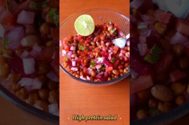 High Protein Salad #salad #easy #protein #shorts #ytshorts