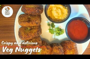 Crispy vegetable nuggets recipe | healthy snacks recipe | easy to make