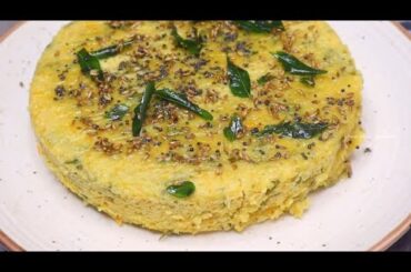 High Protein Healthy Breakfast Recipe | Less Oil Breakfast No Fermentation Easy Chickpeas Dhokla |