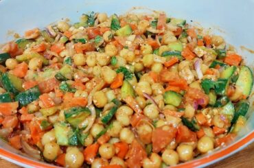 Low-Calorie Chickpea Salad for Weight Loss|How To make chickpea salad |Easy weight loss recipe