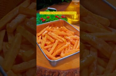 How did I not learn this before, a genius trick to Make fries that everyone should know #shorts