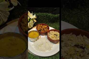 Healthy vegetarian lunch | healthy vegetarian lunch in Kalyanam | lunch recipe #trending#short