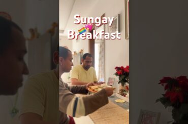 Slow #Sunday morning, avo toast, chai, us & a whole lot of love #gaycouple #breakfast #date #healthy