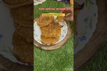 8 Month Babys Healthy Breakfast Recipe//sweetpottato pancake #shortsfeed #kids #8monthbabyfood