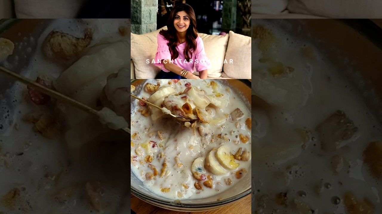 Shilpa Shetty High Fiber Breakfast Recipe | Weight Loss Recipe #shorts #shilpashetty #muesli Shilpa Shetty High Fiber Breakfast Recipe | Weight Loss Recipe #shorts #shilpashetty #muesli