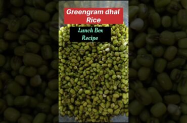 Green gram dhal rice#Lunch box Recipe #Healthy food#Don't waste the food@GoodTreasure124