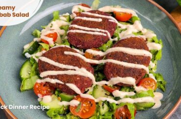 Beetroot Amla Kabab | Curd Dip | Creamy Cutlet Salad | Healthy Dinner Idea | Weight loss recipe