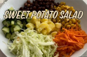 Sweet potato  make your salad bowl more delicious #highproteinsalad  #chickpeasalad  #healthysalad