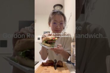 I love the sauce YUM #food #sandwich #healthy #steak