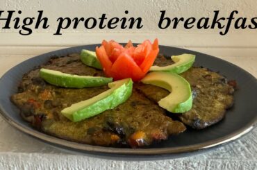 High protein breakfast | healthy yet delicious recipe | egg and besan cheela