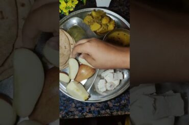 #Daal roti sbji #healthy breakfast #bihari