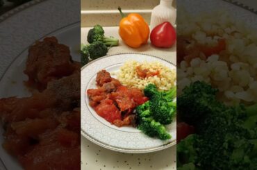 Healthy dinner #asmr #aestheic #food #cooking #aesthetic #tomato #aestheticvlog #satisfying #salad