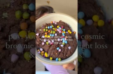 COSMIC BROWNIE! #lowcalorie #highprotein #vegan