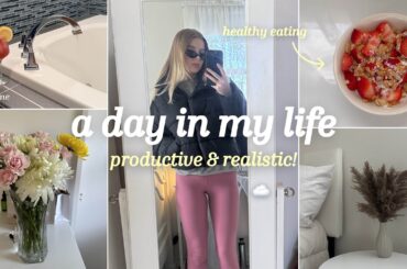 a productive day in my life | morning routine, healthy lunch ideas & everyday supplements