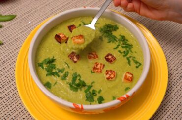 Vegetarian recipes. Healthy Recipe for Weight Loss! Delicious Broccoli, Celery and Pea Soup