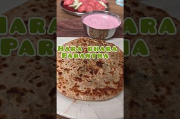 Hara bhara paratha || Green paratha recipes || Healthy breakfast recipes|| #trending #paratharecipes