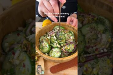 Oh, Vegan Yum! Creamy Cucumber Salad! #vegan #food #healthyrecipes #veganrecipes