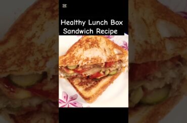 Healthy Lunch Box Sandwich Recipe #vegsandwich #easyrecipe #healthydiet #tastyfood #shortsviral #yum