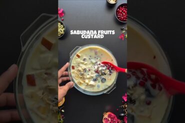 Healthy Sabudana Fruit Custard #recipe #recipe #food #cooking