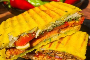 High Protein Moong Dal Sandwich Recipe | Healthy Breakfast or Snack Meal | Healthy Sandwich recipe