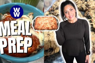 HEALTHY WW MEAL PREP FOR WEIGHT LOSS -BFAST COOKIES - PIZZA BOWLS & STRAWBERRY CAKE -WEIGHT WATCHERS