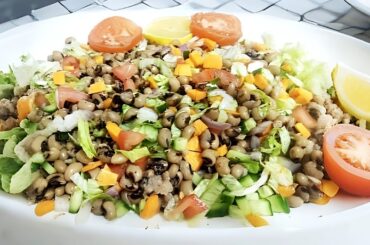 High Protein Low Carb Lobia Salad For Weight Loss | High Protein Weight Loss Salad Recipe|Veg Salad