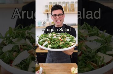 Arugula Salad with apples and walnuts