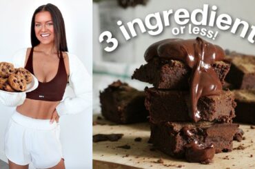 Healthy Snacks and Desserts for Weight Loss (So Simple - 3 Ingredients or Less!)