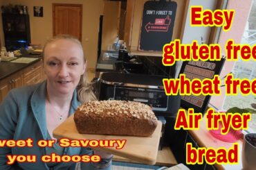 Ninja Air fryer Oat Bread | Gluten-free bread | No flour